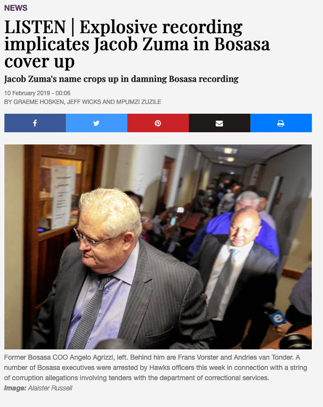 LISTEN | Explosive recording implicates Jacob Zuma in Bosasa cover up